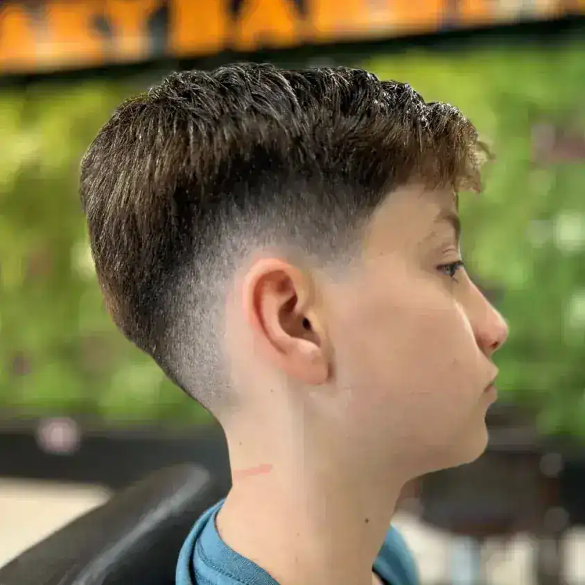 Degradê infantil na Peaky Barbers