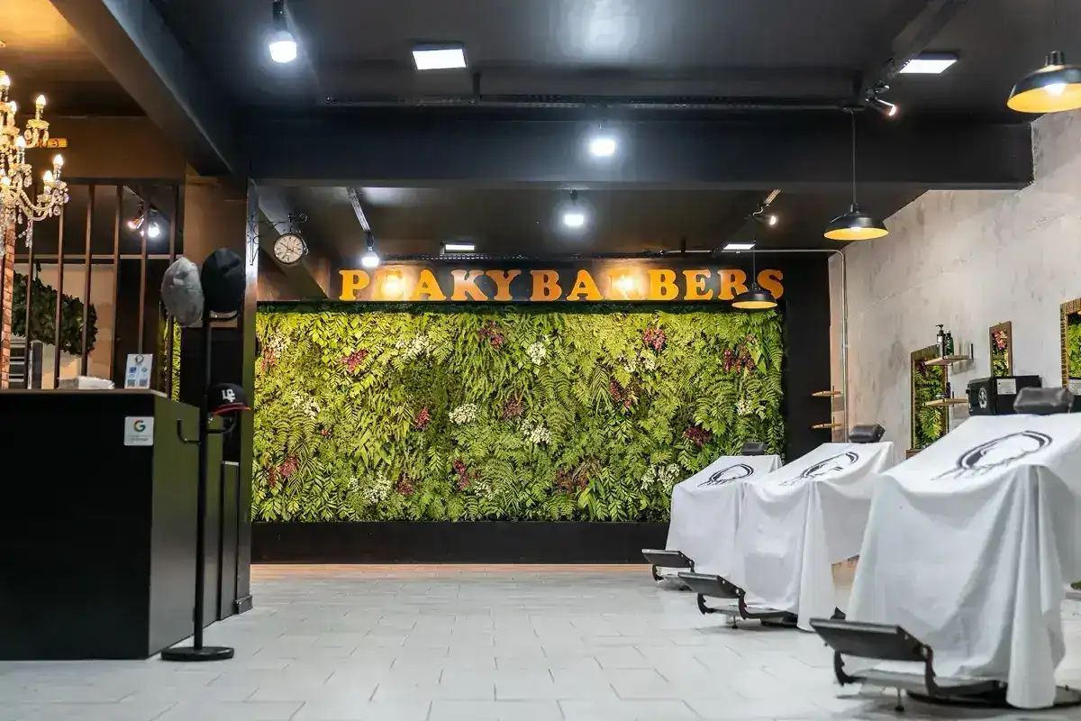 Recepção da Peaky Barbers Santana de Parnaíba Centro, onde a marca começou